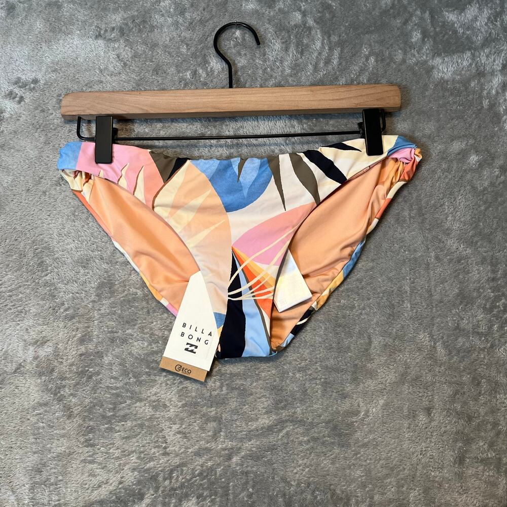 Billabong Womens Lowrider Bikini Bottoms Last Rays Multi Large Twist Side New